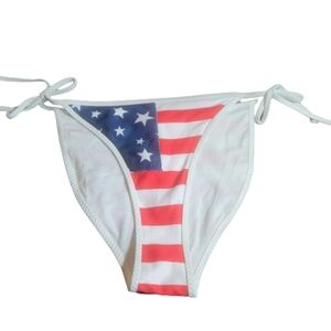 Ritchie swimwear bikini bottom American flag 11/12 red white blue  bikini